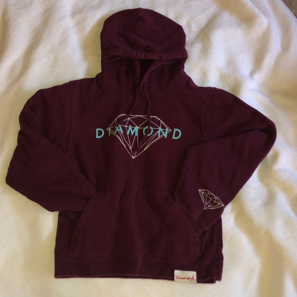 Maroon Diamond Supply and Co. Hoodie
